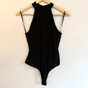 Elegant Black Sleeveless Bodysuit